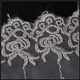 70mm Ivory Flower Pattern Embroidery Lace